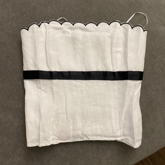 Reformation White Evelyn Linen Top - Picture 5 of 7